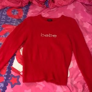 BEBE Furry Sweater ❤️